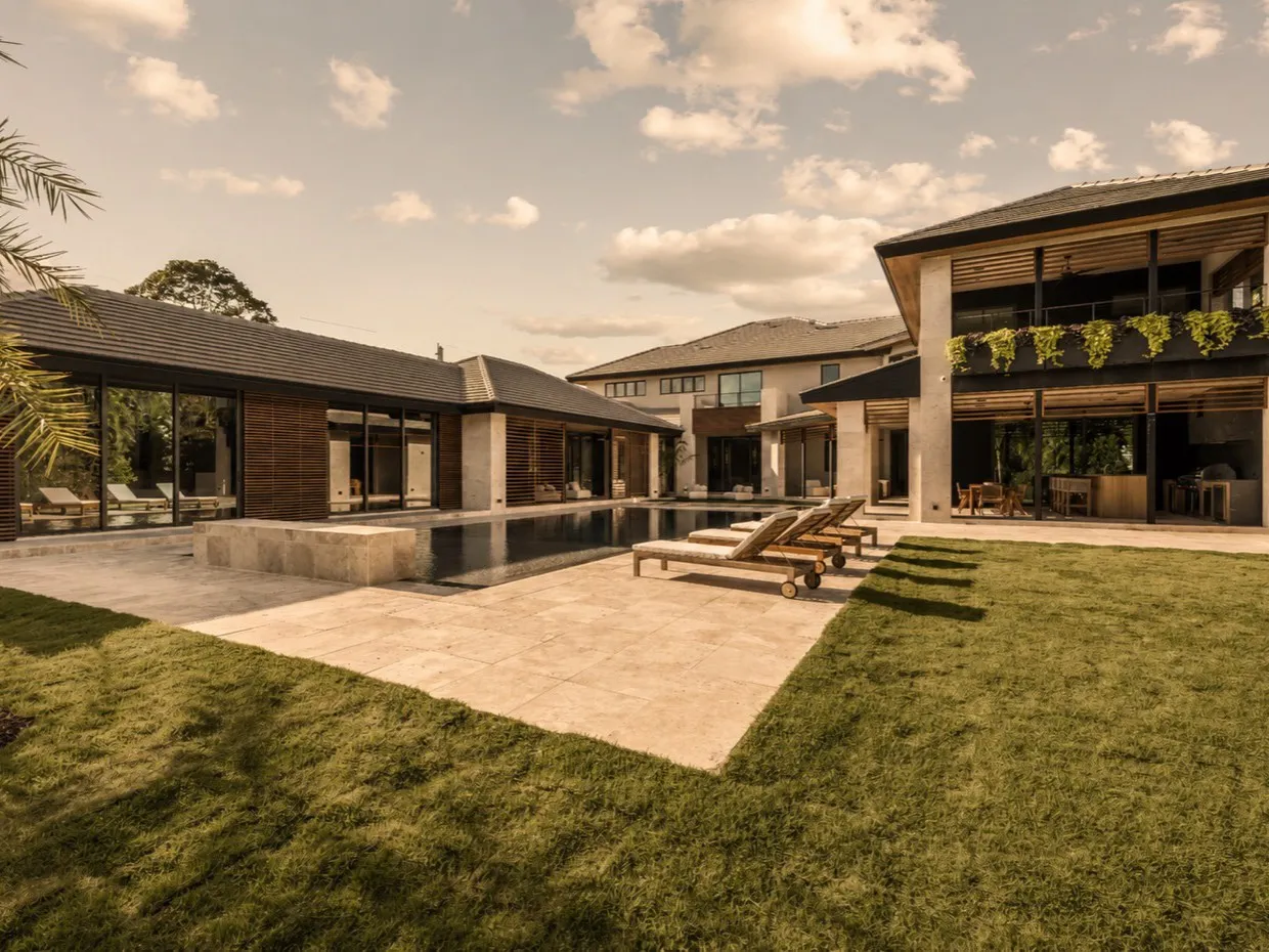 Pool, deck and garden of a Pumayna residence